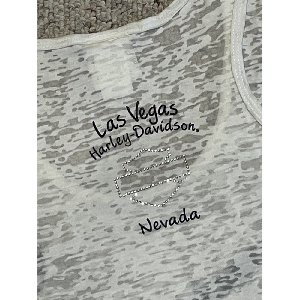๐ โซ (3) Harley Davidson HD Women's Tank Top Medium Lot Biker AOP Back Graphic - Picture 14 of 16